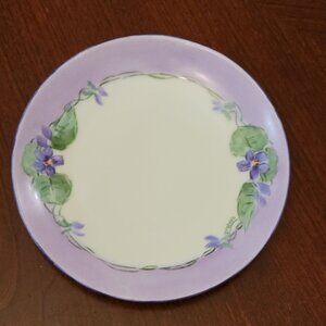 Antique Rosenthal Selb-Bavaria Hand-Painted Floral Plate With Violets